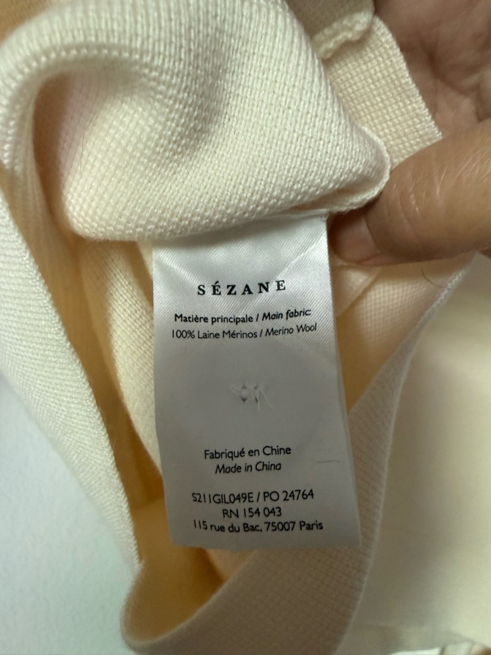 Sezane Betty Cardigan in Ecru - Picture 9 of 9
